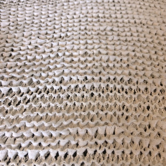 Splendid off-white open weave sweater tunic M - Picture 4 of 6